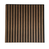 Slat Wall Panel - Walnut 600x600mm 4 Pack - Floors To Walls