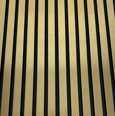 Sulcado Slat Panel - Gold Metallic Large - Floors To Walls