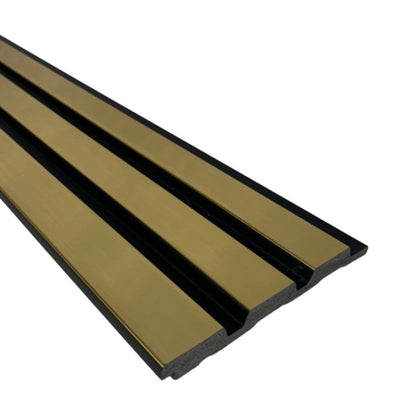 Sulcado Slat Panel - Gold Metallic Large - Floors To Walls