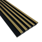 Sulcado Slat Panel - Gold Metallic Small - Floors To Walls