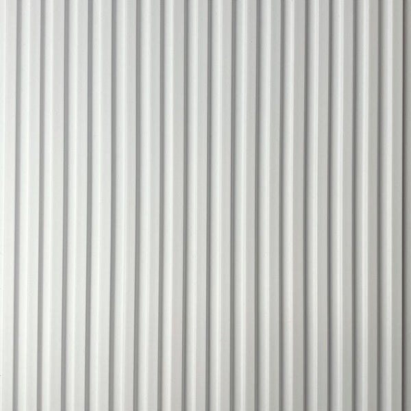 Sulcado Slat Panel - Pure White Small - Floors To Walls