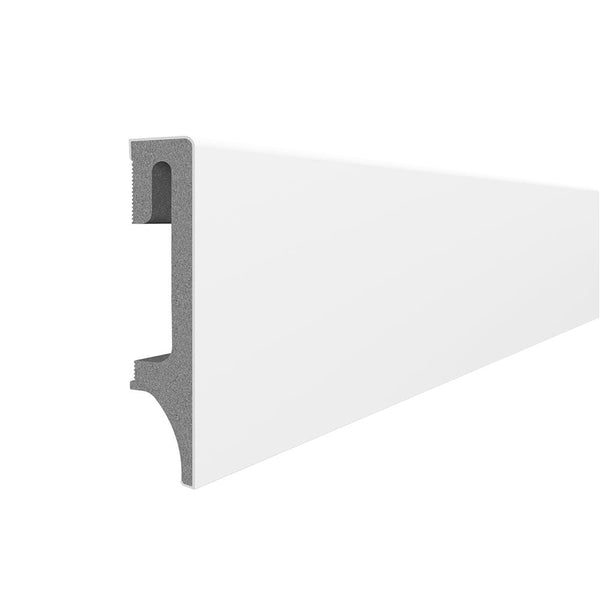 White Skirting Board Vox 80mm x 2400mm - Floors To Walls
