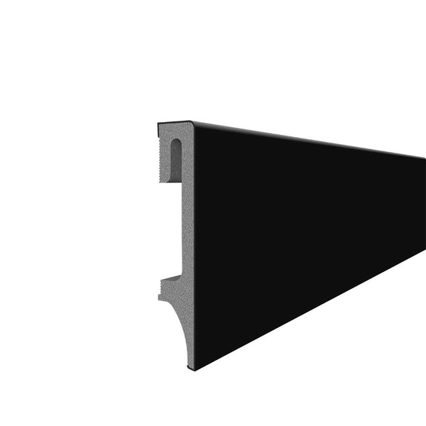 Black Skirting Board Vox 80mm x 2400mm - Floors To Walls