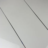 Value Range - 5mm Gloss White With Silver Inset - Floors To Walls