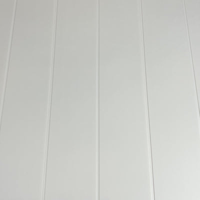 Value Range - 5mm Gloss White V-Groove - Floors To Walls