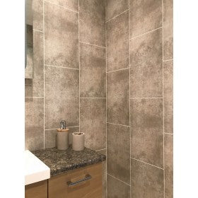 Cutline Beige Tile Effect - Floors To Walls