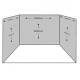 3 Sided Shower Wall Kit - Pergammon - Floors To Walls