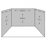 3 Sided Shower Wall Kit - Concrete - Floors To Walls