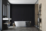 Slat Wall Panel - Black 600x600mm Single - Floors To Walls