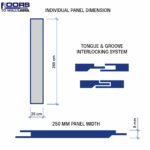 London Tile (white brick) - Pack of 4 - Floors To Walls