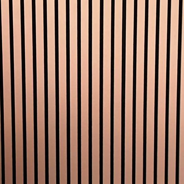Slat Wall Panel Acoustic - Copper Blush - Floors To Walls