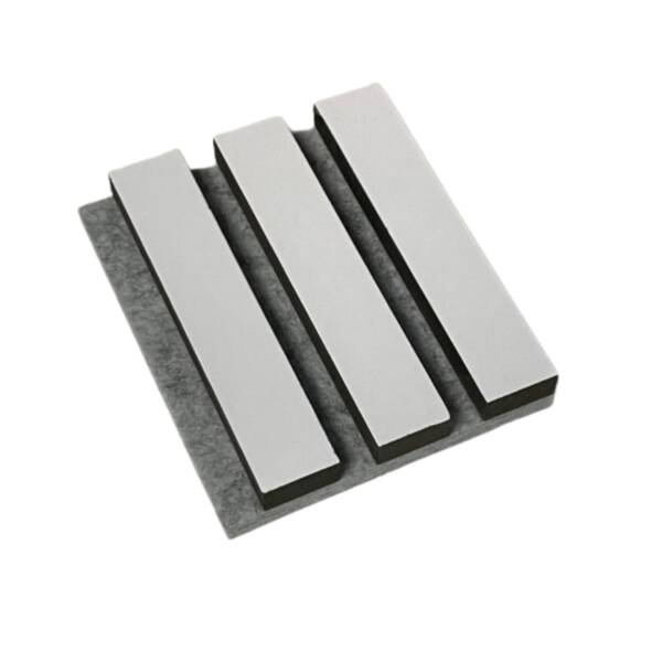 Slat Wall Panel Acoustic - White - Floors To Walls