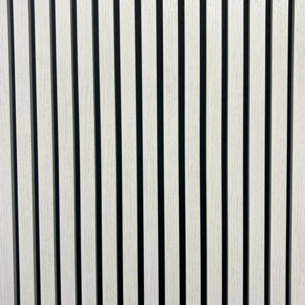 Sulcado Range Acoustic Slat Wall Panel - White Wood