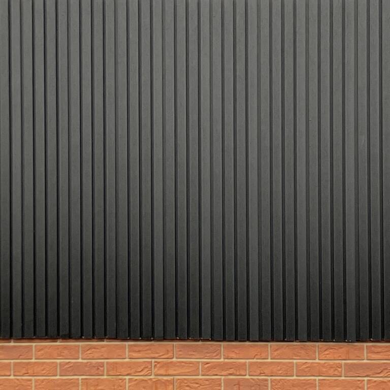 External Slat Wall Cladding - Black 2.5m - F2W Ltd