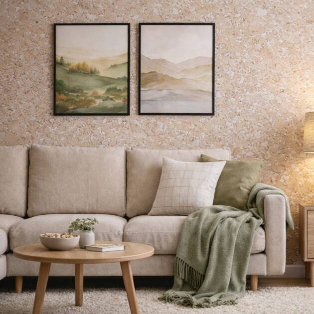 Condor-Cream-cork-wall-panels-tile-living-room-feature-floors-to-walls