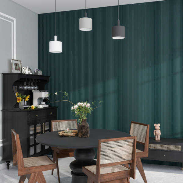 Sulcado Fluted Slat Panel 120mm - Teal - Floors To Walls