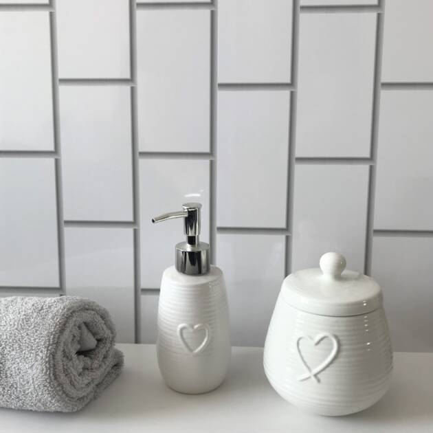 Jubilee Tile Effect White - Floors To Walls