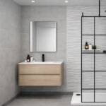 Large Eppleton Grey Tile - 1m Shower Wall Panelling - Floors To Walls