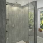 Large Lava Concrete - 1m Shower Wall Panelling - Floors To Walls