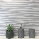 Large Wave Tile - 1m Shower Wall Panelling - Floors To Walls