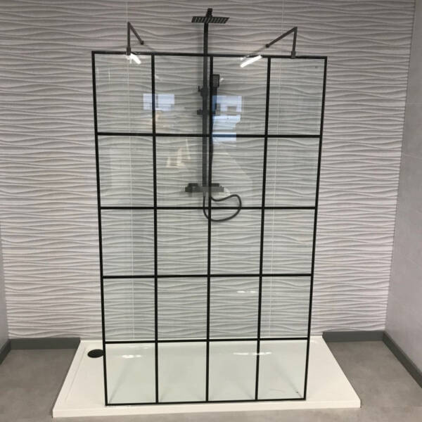 Large Wave Tile - 1m Shower Wall Panelling - Floors To Walls