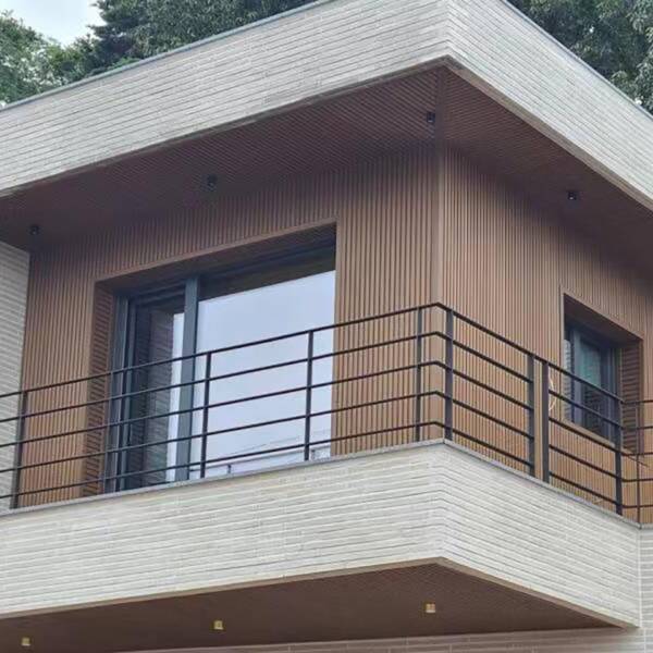External Slat Wall Cladding - Light Teak