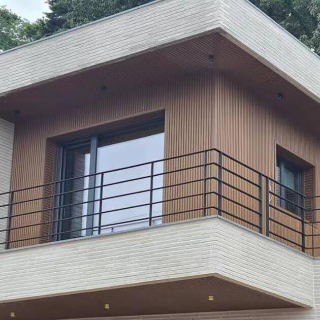 External Slat Wall Cladding - Light Teak