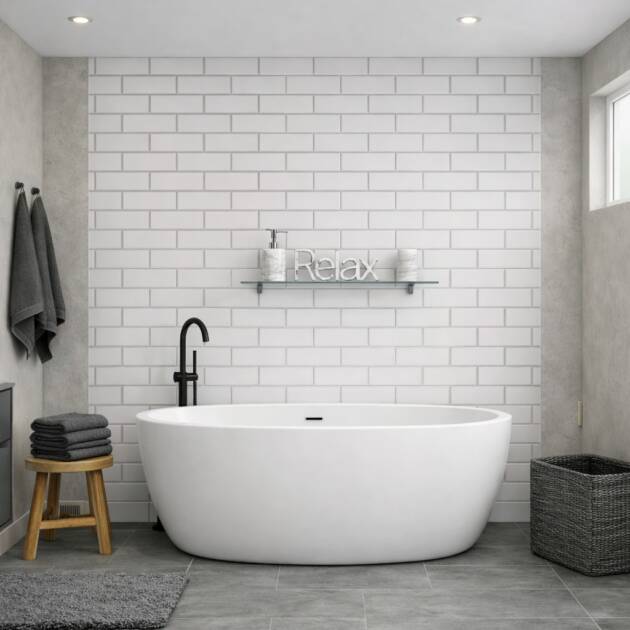 London-White-Tile-Effect-1m-Shower-Wall-Panelling-Bathroom-Panels-Scene-Floors-To-Walls-F2W