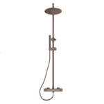 Core Round Rigid Riser Shower - Floors To Walls