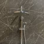 Large Romagna Graphite Quartz - 1m Shower Wall Panelling - Floors To Walls