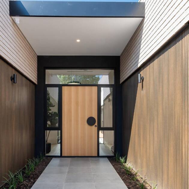 External Slat Wall Cladding - Rustic Wood