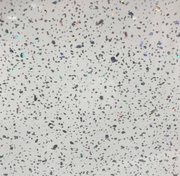Large White Sparkle Shower Panel - 1m Shower Wall Panelling - Floors To Walls