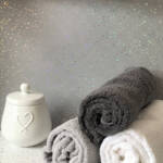 Large Light Grey Platinum Sparkle - 1m Shower Wall Panelling - Floors To Walls