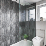 Large Lava Concrete - 1m Shower Wall Panelling - Floors To Walls