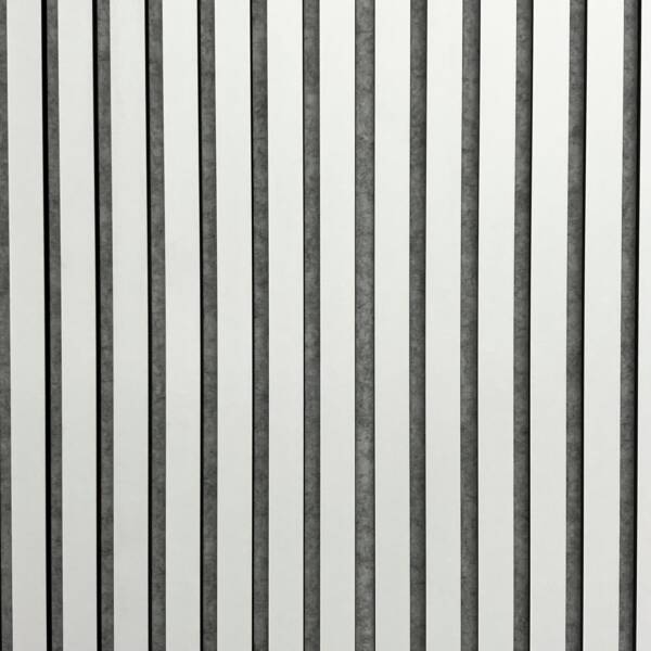 Slat Wall Panel Acoustic - White - Floors To Walls