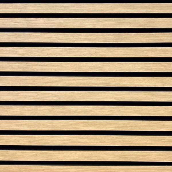 Slat Wall - Natural Oak - Floors To Walls