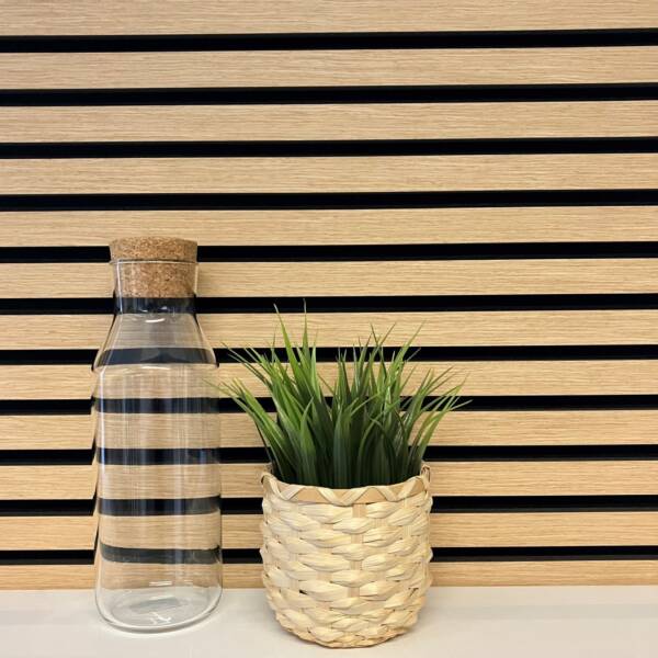 Slat Wall Panel - Natural Oak - Floors To Walls
