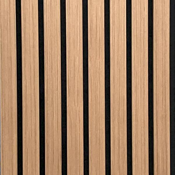 Slat Wall Panel Acoustic Wide Lat - Natural Oak - Image 2