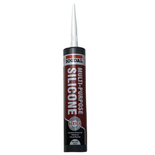 Soudal Multi-Purpose Silicone Trade Professional Quality - White - Floors To Walls