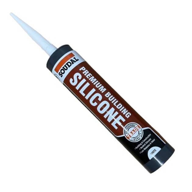 Soudal Premium Building Silicone Trade Professional Quality - White - Floors To Walls