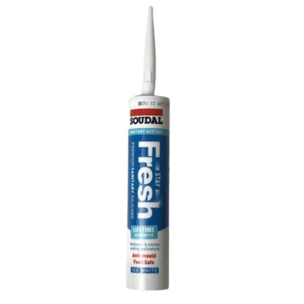 Stay Fresh Premium Sanitary Silicone Ice White - Floors To Walls