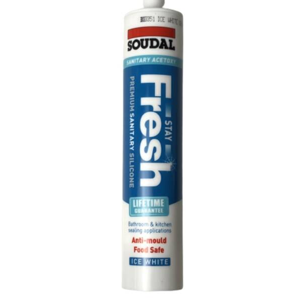 Stay Fresh Premium Sanitary Silicone Ice White - Floors To Walls