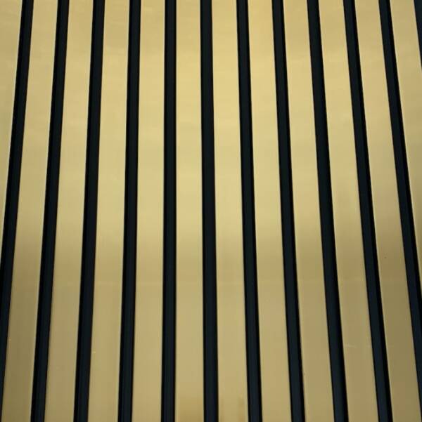 Sulcado Slat Panel - Gold Metallic Large - Floors To Walls