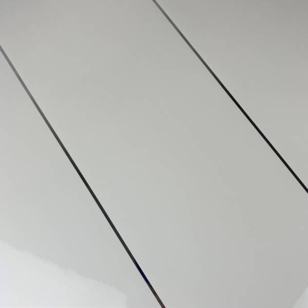 Value Range - 5mm Gloss White With Silver Inset - Floors To Walls