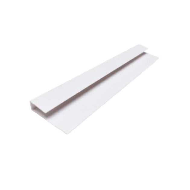 PVC Square End/Finishing Trim - 8mm, white