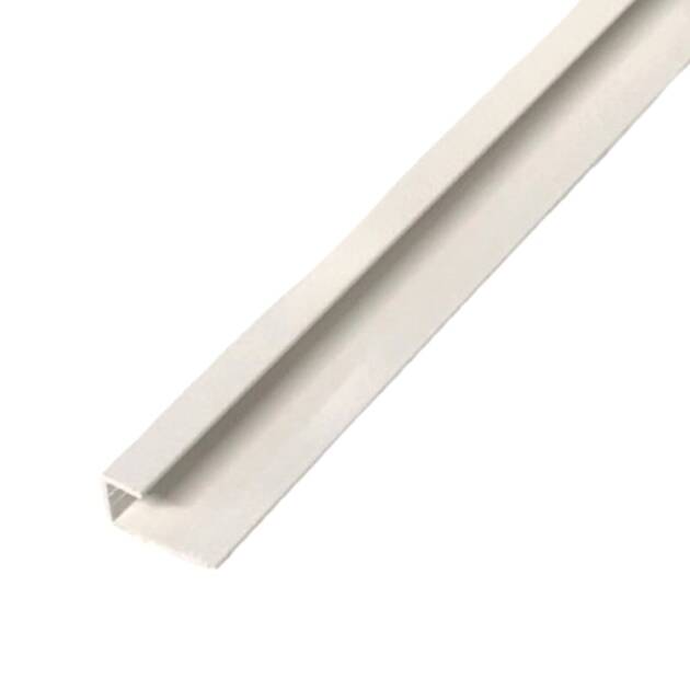PVC Square End/Finishing Trim - 10mm, white