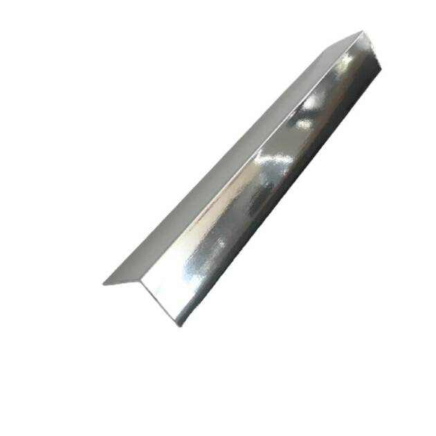 PVC External Rigid Angle Wall Trim - silver