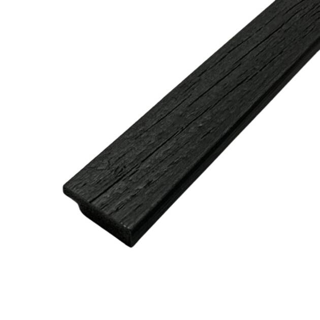Slat Wall Waterproof Premium - Trims - Charcoal - Right Hand Trim Large