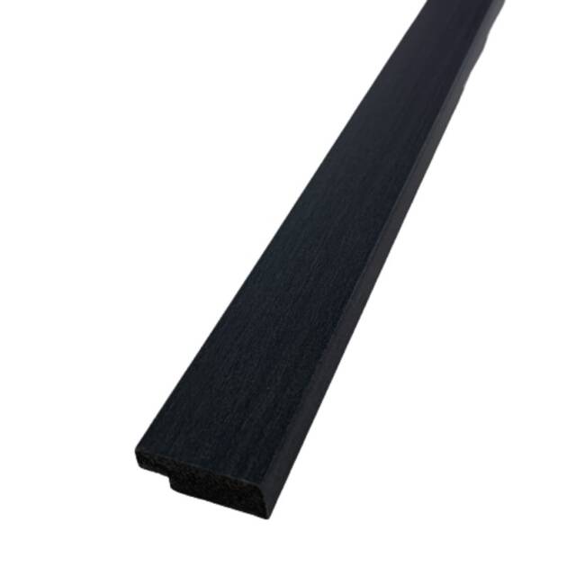 Sulcado Slat Panel 122mm Range - Trims - Charcoal - Right Hand Trim Large