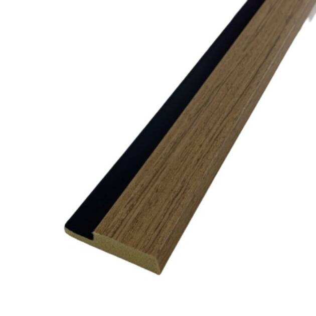 Sulcado Slat Panel 122mm Range - Trims - Natural Oak - Left Hand Trim Large